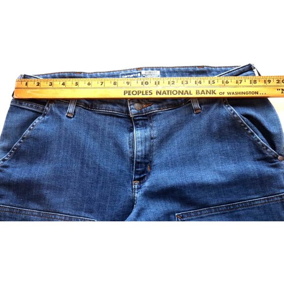 Carhartt Women's Relaxed Fit Pants Size 16 Short Blue Workwear Aesthetic - Picture 11 of 11
